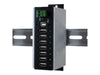 Exsys USB-Hub 7-Port – Schutz vor Überspannung, DIN-Schienen-Montage