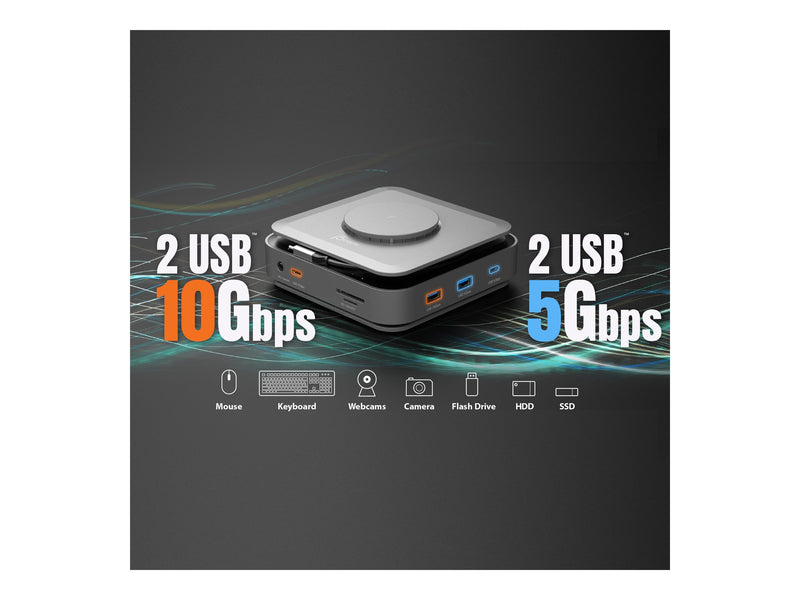 J5 Create USB-C Dock – Dual 4K HDMI, 140W Netzteil