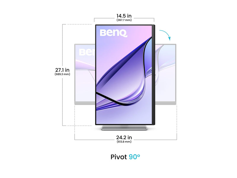 BenQ 27" LED-Monitor – 4K UHD, USB-C Anschluss