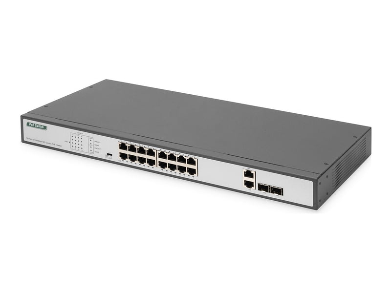Digitus Ethernet Switch – 16 PoE+ Ports, Rack-montierbar