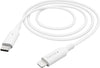HAMA USB-Ladekabel – Lightning zu USB-C, 1 m, Weiß