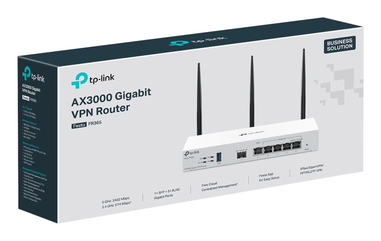 TP-Link Gigabit VPN-Router – Wi-Fi 6, 3 Gbps Geschwindigkeit