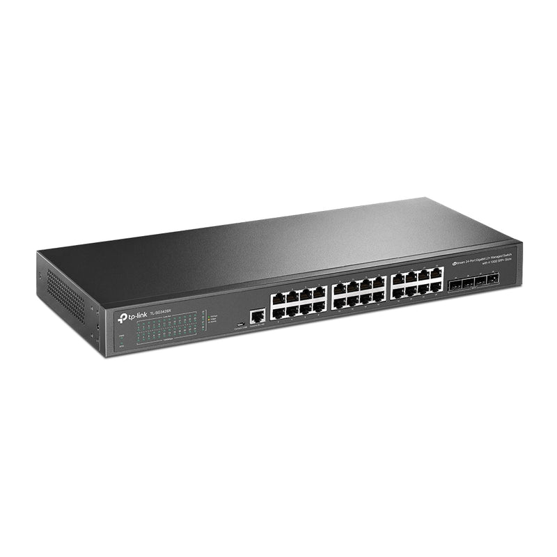 TP-Link Omada 24-Port Netzwerk-Switch – 2.5G Ethernet, 4 SFP+ Slots