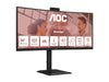 AOC 34" Curved Monitor – UltraWide 2K, HDR10, Lautsprecher