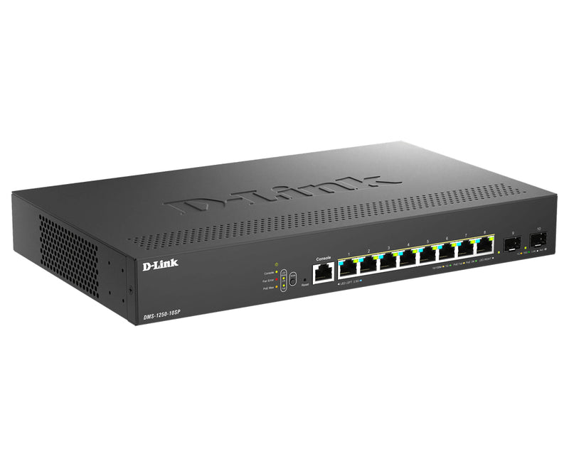 D-Link Netzwerk-Switch – 8 Ports, PoE+ für schnelle Verbindungen