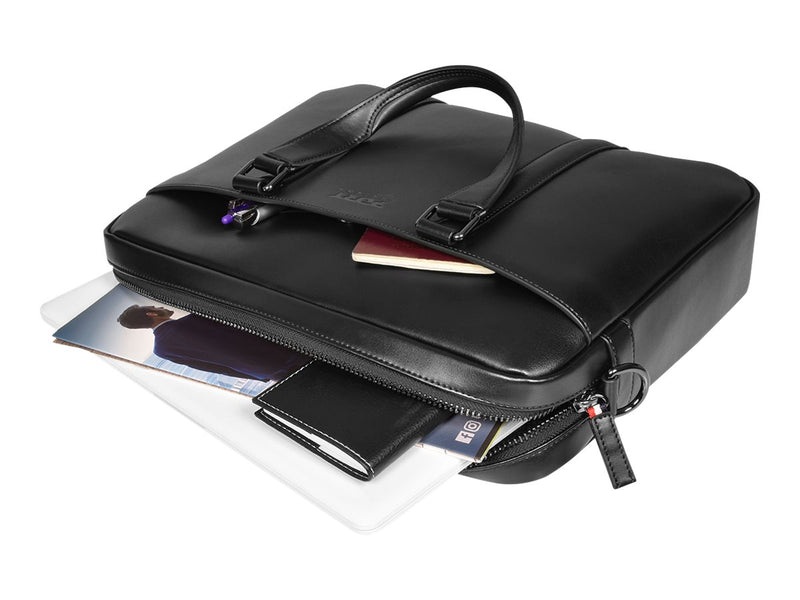 Port Notebook-Tasche – Spaltleder, für Laptops bis 14 Zoll