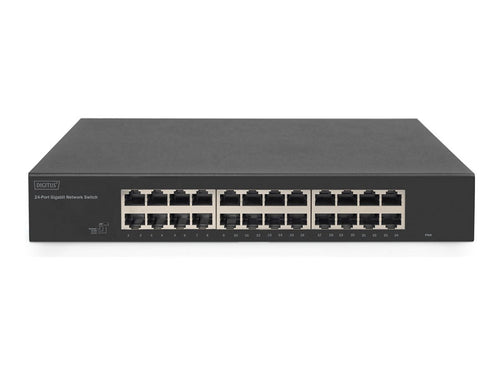 Digitus 24-Port Gigabit Switch – einfache Netzwerkverbindung, rackfähig