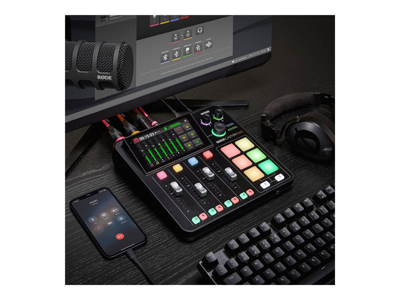 RODE RØDECaster Duo – Podcast Mixer mit WLAN und Bluetooth