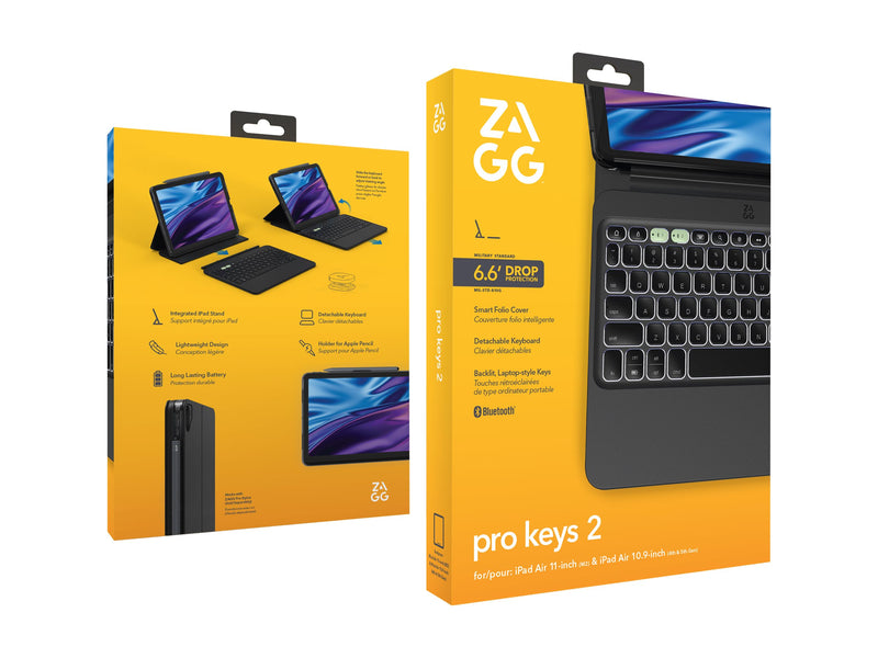 ZAGG Pro Keys 2 – Kabellose Tastatur & Hülle für iPad Air