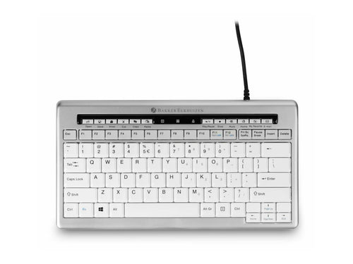 BakkerElkhuizen S-board 840 – Kompakte USB-Tastatur mit USB-Hub