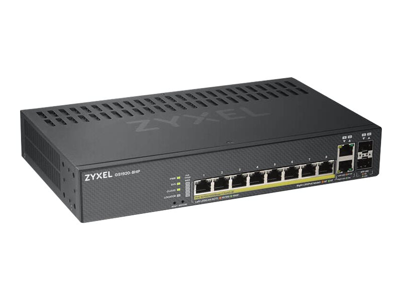 Zyxel Netzwerk-Switch – 8 Anschlüsse, Cloud-Management