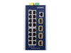 PLANET Switch – 20 Ports, für DIN- oder Wandmontage