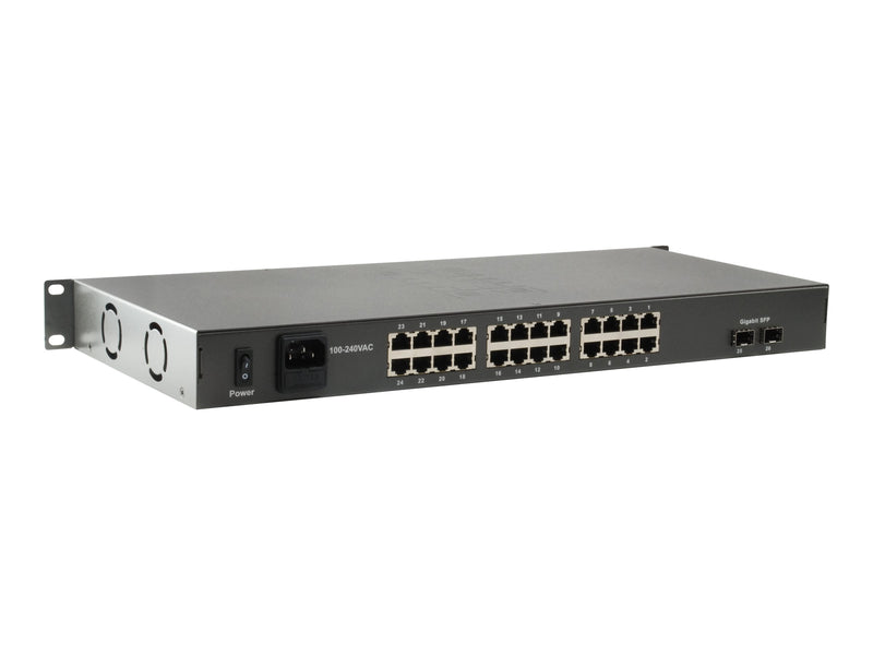 LevelOne 26-Port Netzwerk-Switch – PoE+ für effiziente Stromversorgung