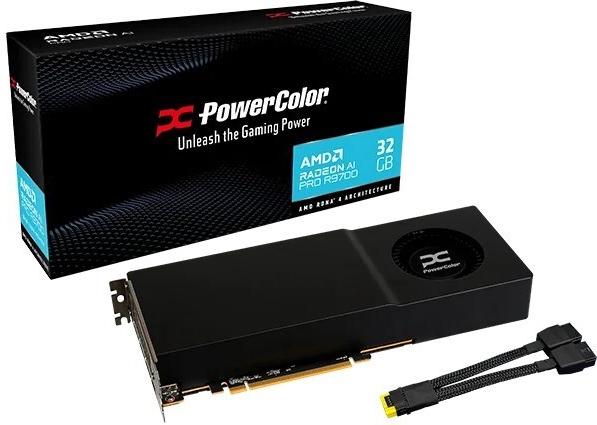 PowerColor Grafikkarte – 32 GB Speicher, 4 DisplayPorts