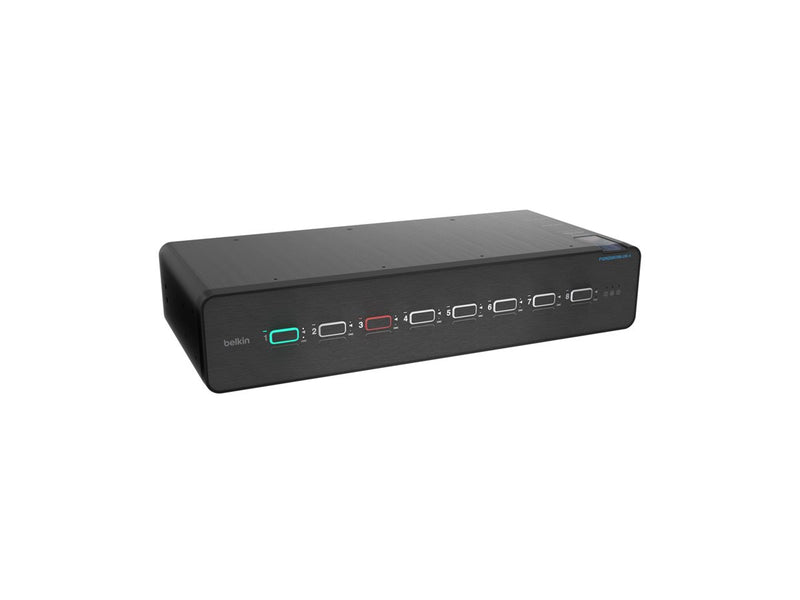 Belkin KVM-/Audio-Switch – 8 Anschlüsse, 4K-Unterstützung