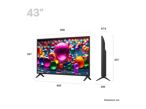 LG 43" Smart-TV – 4K UHD, HDR für brillante Bilder