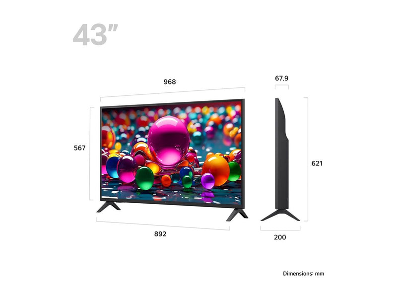 LG 43" Smart-TV – 4K UHD, HDR für brillante Bilder