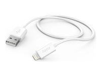 HAMA USB-Ladekabel – Apple Lightning, 1 m, Weiß