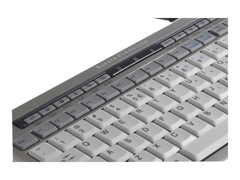 Bakker Elkhuizen S-board 840 – Kompakte USB-Tastatur mit USB-Hub
