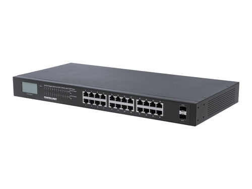 INTELLINET 24-Port Gigabit Switch – PoE+ für einfache Netzwerkverbindungen