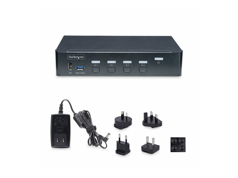 StarTech 4-Port KVM Switch – Steuern Sie 4 PCs mit einem Monitor