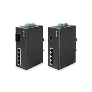 Planet Industrial Ethernet Switch – 5 Ports, PoE für einfache Montage