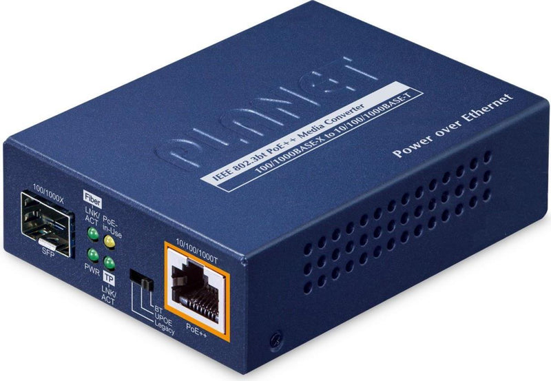 Planet Technology Medienkonverter – 1000 Mbit/s, PoE-Unterstützung