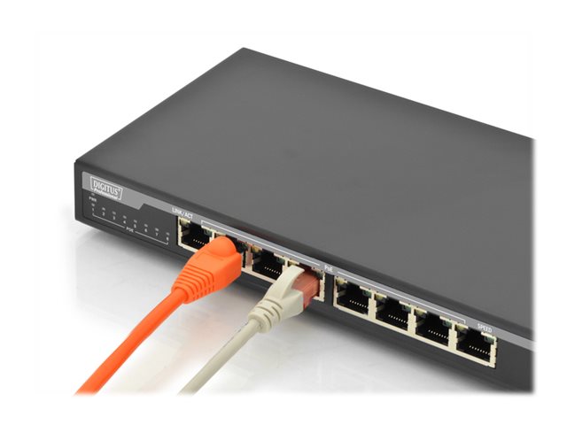 Digitus 8-Port PoE Switch – Strom und Daten über ein Kabel