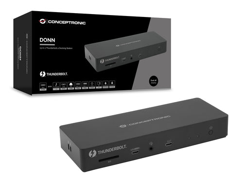 Conceptronic USB-C Dock – 13-in-1 Anschlussvielfalt für Ihr Büro