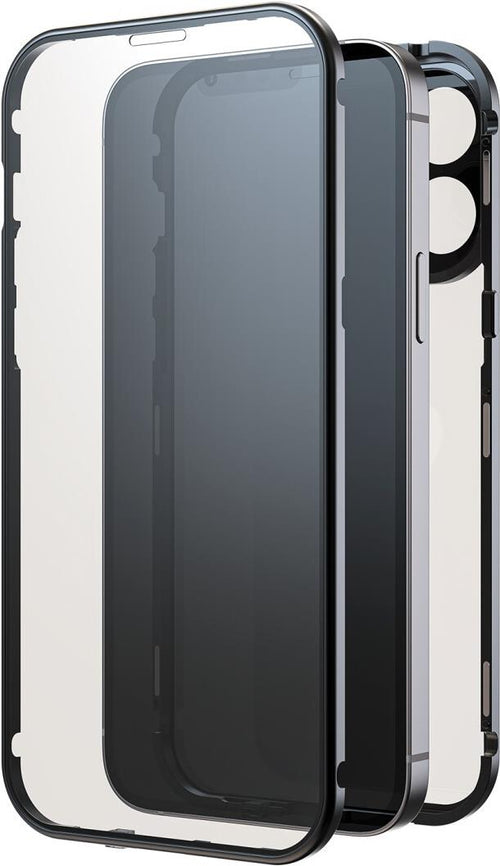 BLACK ROCK 360° Cover für iPhone 16 Pro Max – Rundumschutz, Schwarz