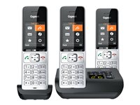 Gigaset Schnurlostelefon-Set – Anrufbeantworter, 3 Handgeräte