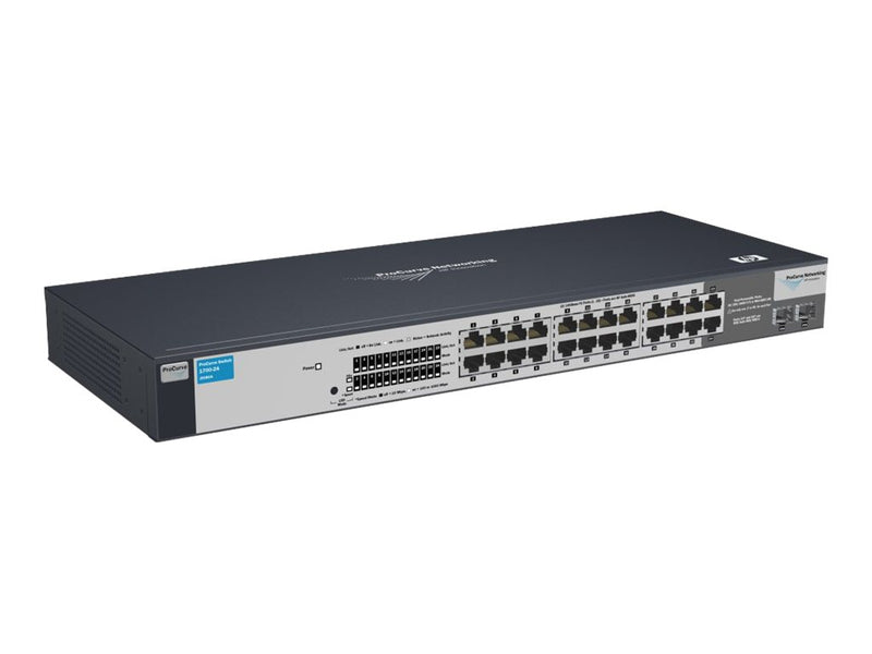 HP Enterprise ProCurve Switch – 24 Ports, geräuscharm für Büros