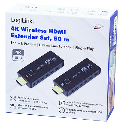 Logilink HDMI Präsentationsset – Drahtlose Verbindung bis 50 m