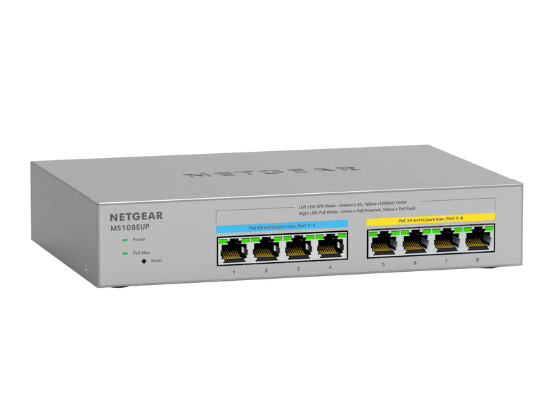 Netgear 8-Port Switch – 2.5 Gigabit, PoE++ für schnelle Netzwerke