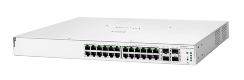 HPE Aruba Netzwerk-Switch – 24 PoE-Ports, 4 SFP+ für schnelles Internet