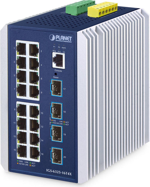 PLANET Technologie Netzwerk-Switch – 16 Ports, Cloud-verwaltet