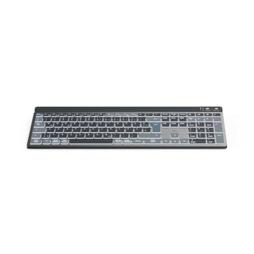 HAMA Kabellose Multi-Device-Tastatur – Beleuchtet, QWERTZ-Layout