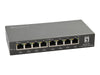 LevelOne 8-Port Gigabit PoE Switch – Stromversorgung für Geräte