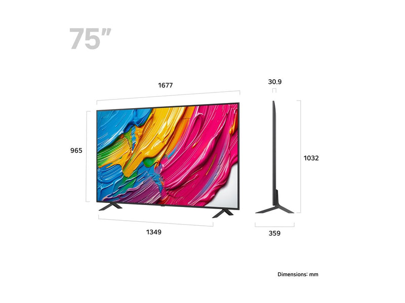 LG 75" QNED Smart TV – Großes Bild, AI-Technologie
