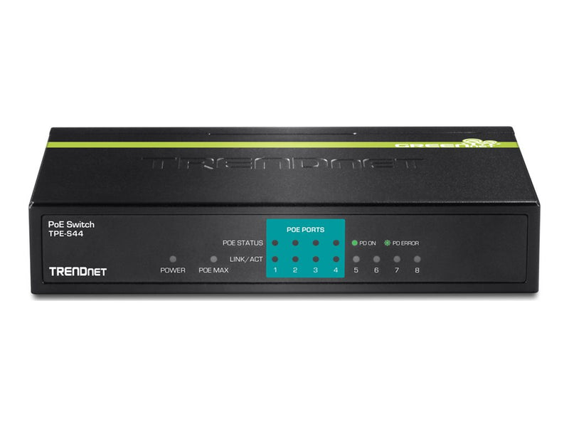 Trendnet 8-Port Netzwerk-Switch – PoE-Unterstützung, Fast Ethernet