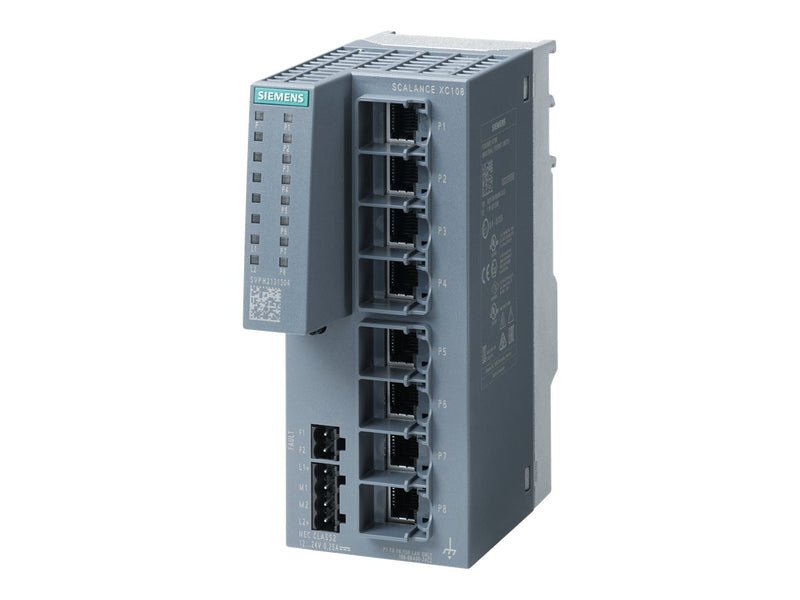 Siemens Netzwerk-Switch – 8 Anschlüsse, einfache Montage