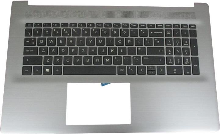 HP Ersatztastatur Notebook – Deutsch, mit oberer Abdeckung
