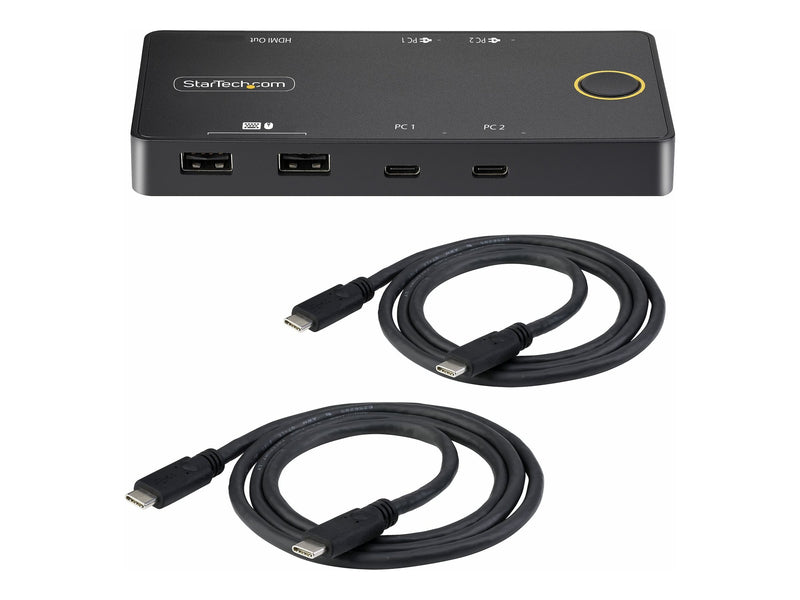 StarTech USB-C KVM-Switch – 2-Port, 4K HDMI, 100W Stromversorgung