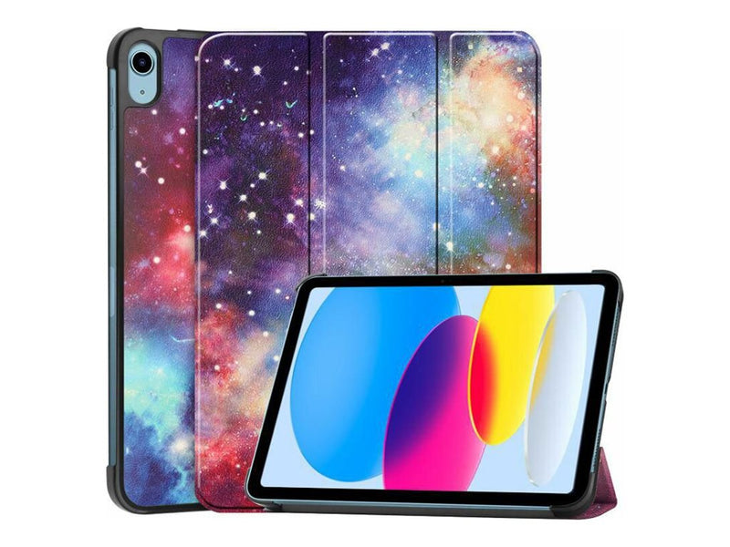 EET Tablet-Hülle für iPad 10. Gen – Galaxy Style, Auto-Wake Funktion