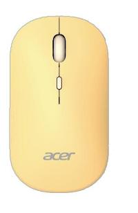 ACER Kabellose Maus – Dual-Modus, 1600 dpi, Gelb