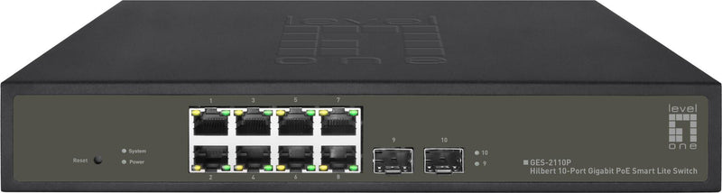 LEVELONE Netzwerk-Switch – 8 Ports, PoE für einfache Stromversorgung