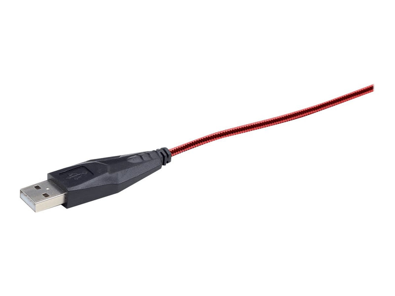 GEMBIRD Optische USB-Maus – Für Rechts- und Linkshänder, Rot