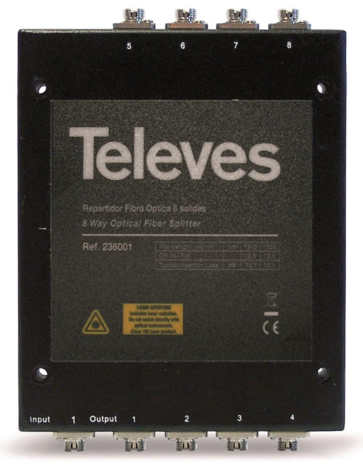 Televes Optischer Verteiler – 8 Ausgänge für effiziente Signalverteilung