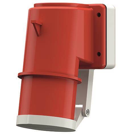 Mennekes Aufbaustecker – 16A, wetterfest mit Klappdeckel