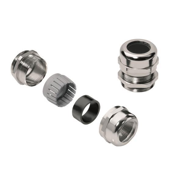 Weidmüller Kabelverschraubung M12 – Robustes Messing, 50er Pack